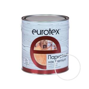 Лак EUROTEX Premium паркетный полуматовый 2,5 л