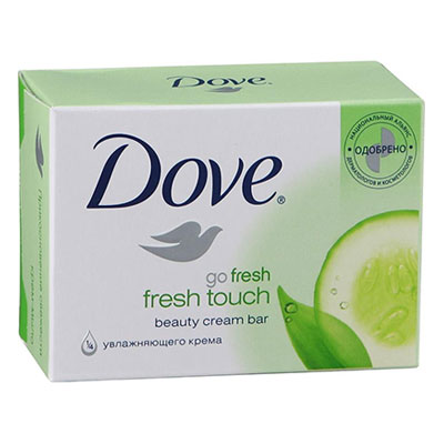 Мыло кусковое туалетное DOVE Прикосновение свежести 135 г Мыло кусковое туалетное DOVE Прикосновение свежести 135 г
