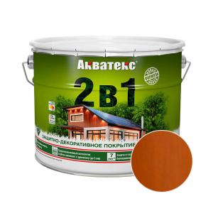 Декоративный антисептик АКВАТЕКС Тик 9 л