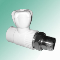 Кран шаровой ПП TEBO полипропилен прямой 20 мм 1/2"