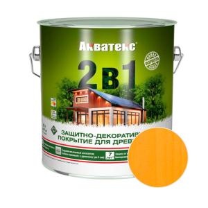 Декоративный антисептик АКВАТЕКС Калужница 2,7 л