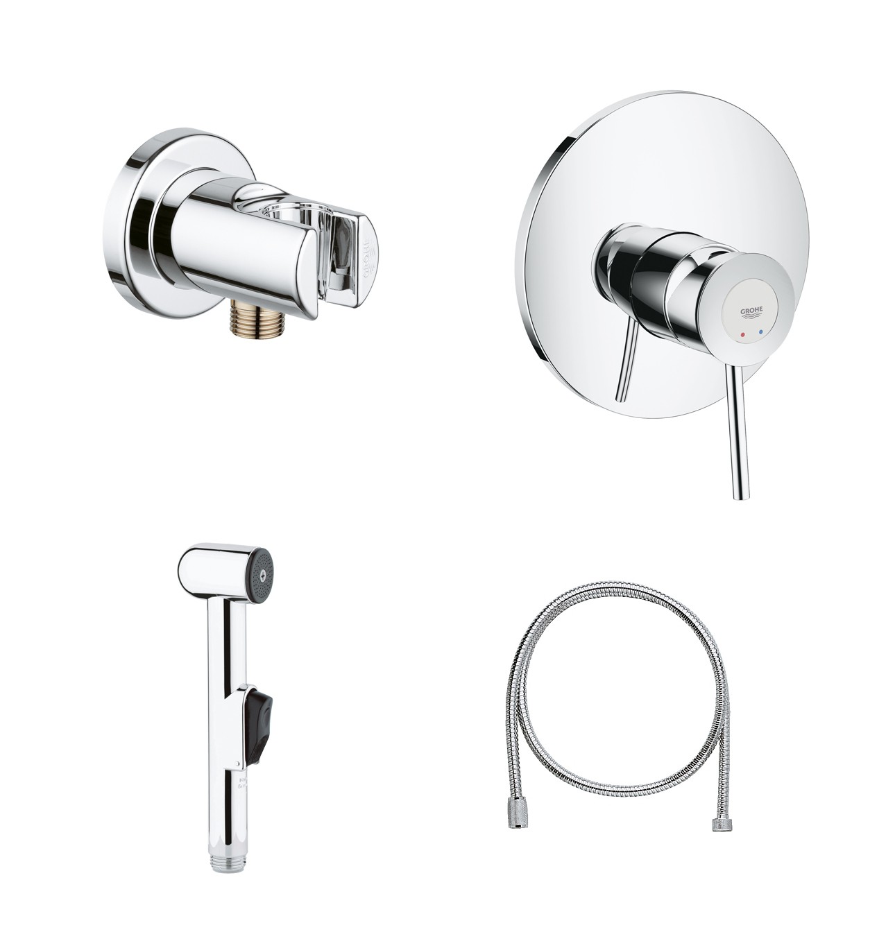 Гигиенический душ grohe в интерьере