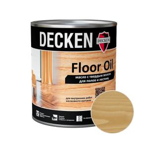 Масло DECKEN Floor Oil Wood с твердым воском для полов Дуб 0,75 л