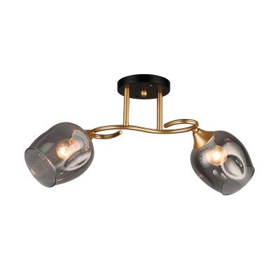 Люстра ЛАЙТ СФЕРА 4615/2 BK+GD Черный