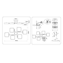 Люстра AMBRELLA Comfort FL4887/6 BK/WD Черный