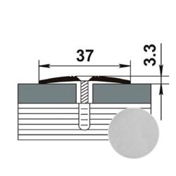 Профиль одноуровневый ЛУКА ПС 03 Серебро люкс 01 л 2,7 м