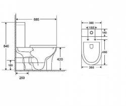 Унитаз-компакт ARANCIA AR-14606 