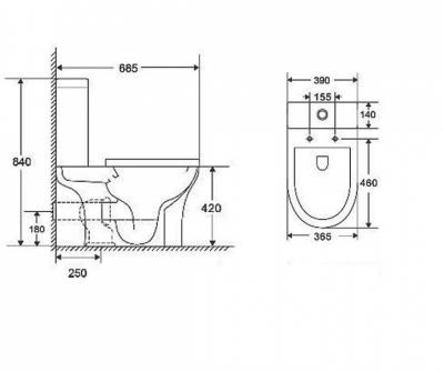 Унитаз-компакт ARANCIA AR-14606 