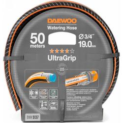 Шланг поливочный DAEWOO UltraGrip Черный, оранжевый 3/4" 50 м