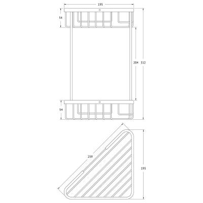 Полка для ванной ARTWELLE Universell 20 см 4129