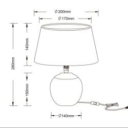 Настольная лампа ARTE LAMP Scheat A5033LT-1WH Белый