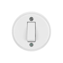 Выключатель TDM Ретро 1 клавиша белый SQ1806-0505
