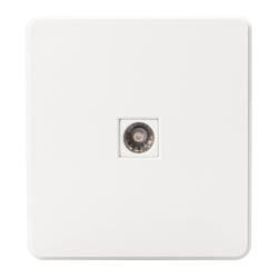 Розетка телевизионная KRANZ Round TV перламутр KR-78-0723-1