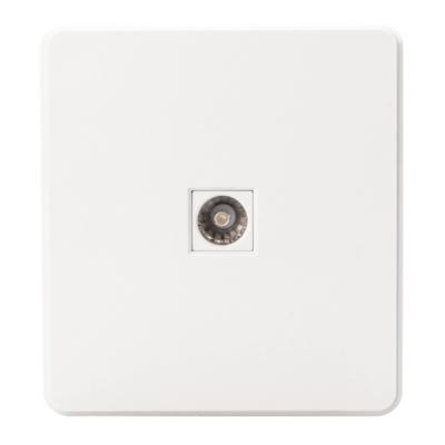 Розетка телевизионная KRANZ Round TV перламутр KR-78-0723-1