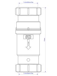Клапан сливной MCALPINE MRNRV50CPB