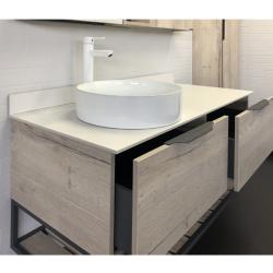 Тумба с раковиной COMFORTY Порто 120 дуб дымчатый 1 раковина