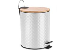 Ведро для мусора FORA White Rhombus 5 л 