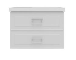 Тумба с раковиной LA FENICE Cubo Twin 80 белый