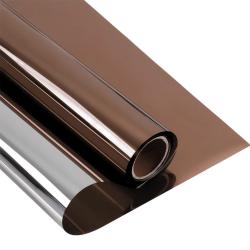 Светоотражающая статическая оконная пленка DELFA кофе ТМ5-Т03/S76