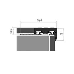 Профиль угловой под кафель НОВОСЕЛ У 9.3 2 м