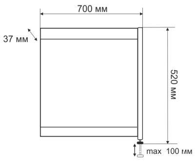 Экран для ванны EMMY Малибу, Монро R 70 см