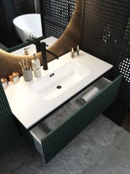 Тумба с раковиной LA FENICE Terra 100 серо-зеленый