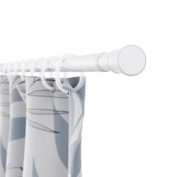 Карниз для ванной FORA белый 120-220 см 