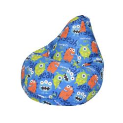 Кресло-мешок DREAMBAG Монстры Голубой 85*125 см