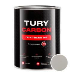 Грунт-Эмаль TURY Carbon RAL 7040 Серый 0,9 кг