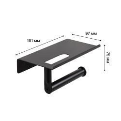 Держатель туалетной бумаги FORA Axe с полкой