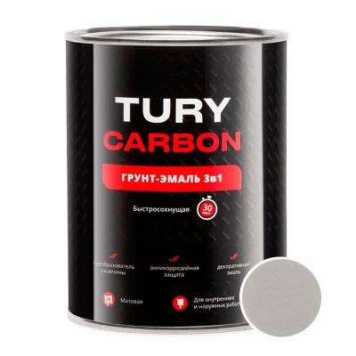 Грунт-Эмаль TURY Carbon RAL 7040 Серый 0,9 кг