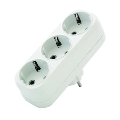 Разветвитель MAKEL 3 гнезда белый 10033