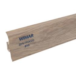 Плинтус пластиковый WIMAR 810 Дуб гроссо 2500*58*23 мм