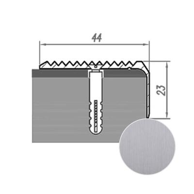 Профиль угловой НОВОСЕЛ У 7.2 Алюминий 2 м