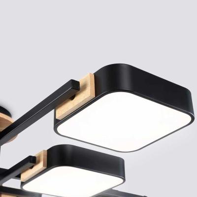 Люстра AMBRELLA Comfort FL4890/8 BK/WD Черный