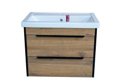 Тумба с раковиной BELLEZZA Бруно 70 табакко