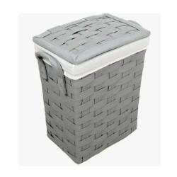 Корзина для белья ДОЛЯНА Плетение 49 л серый 3281699