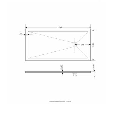 Поддон каменный RGW ST-0129W 120*90 см