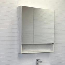 Зеркальный шкаф COMFORTY Никосия дуб белый 70*80 см 