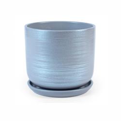 Горшок керамический СТУДИЯ ДЕКОР Галактика Серый 3 л