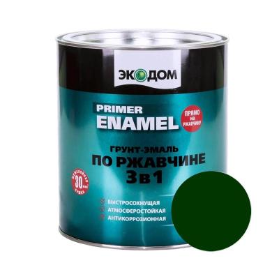 Грунт-эмаль ЭКОДОМ Зеленый мох 2,2 кг