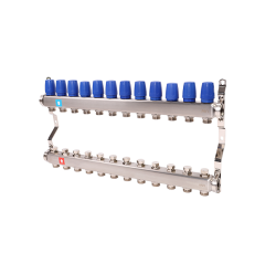 Коллектор нержавеющий MVI 12 выходов 1*3/4" EK MS.412.06