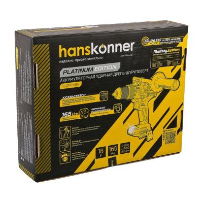 Дрель-шуруповерт HANSKONNER HCD18165BL
