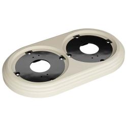 Рамка ТМ МЕЗОНИНЪ Усадьба 2 поста слоновая кость GE30702-02 