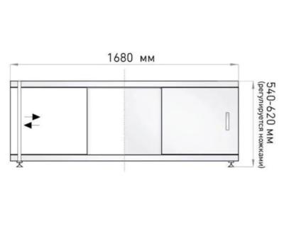 Экран для ванны ALAVANN Оптима Белый 170