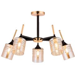 Люстра ЛАЙТ СФЕРА 3794/5 BK+FGD Черный, золото