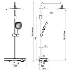 Душевая система ELGHANSA 2373767-2S 