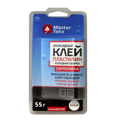 Клей-пластилин MASTERTEKS HomeMaster для сантехники Белый 55 г