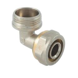 Уголок ALSTREAM комбинированный обжим 20 мм 1/2" НР