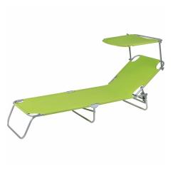 Шезлонг ECOS Зеленый 185*55*24 см